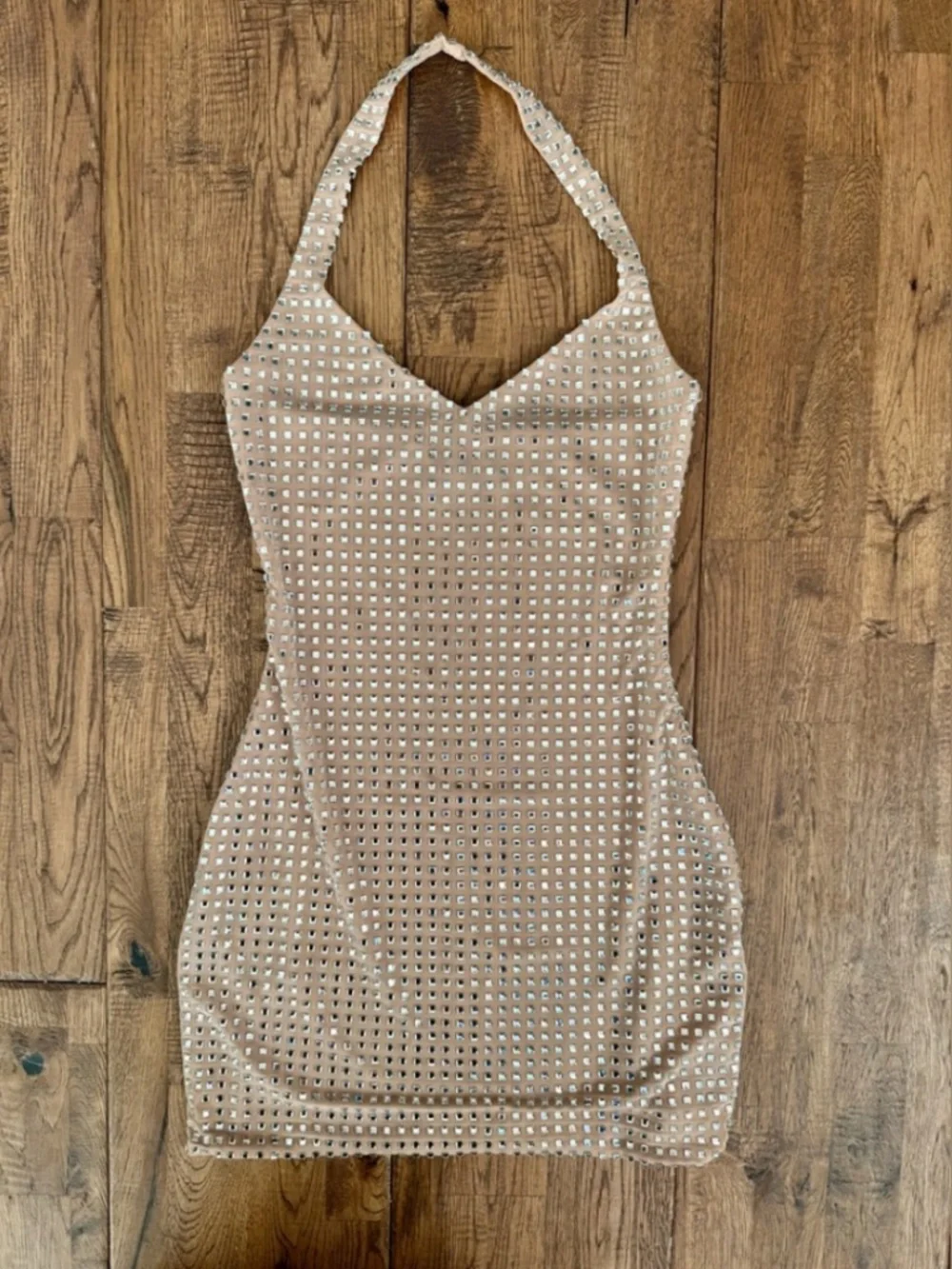 White Fox crystal rhinestone dress - Picture 3 of 3
